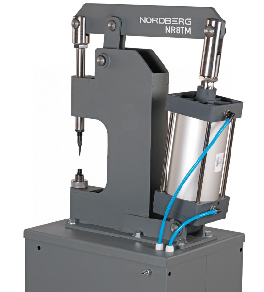 Пневматический станок для заклепки тормозных колодок, цилиндр 160, с тумбой nr8tm