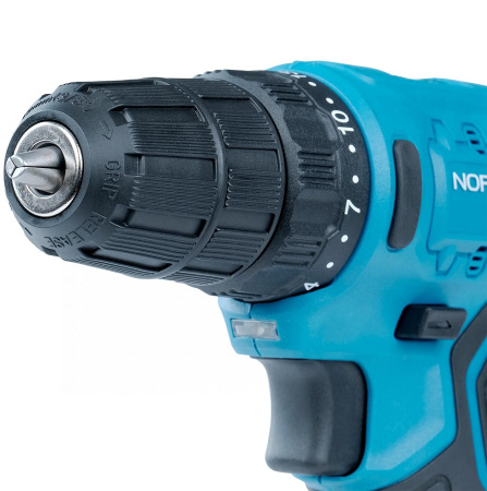 Шуруповерт аккумуляторный, макс. Ø сверла 10 мм, 12 В, 30 Нм, с 1 аккумулятором и зарядным устройством ne103k