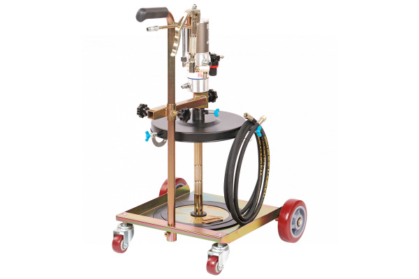 Установка пневматическая для раздачи густой смазки из бочек 20-60 л, с тележкой no5030