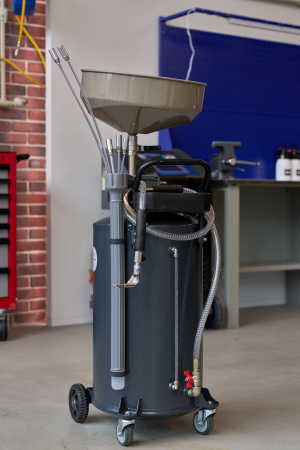 Установка для сбора масла пневматическая, 65 л, серая 2379-cg