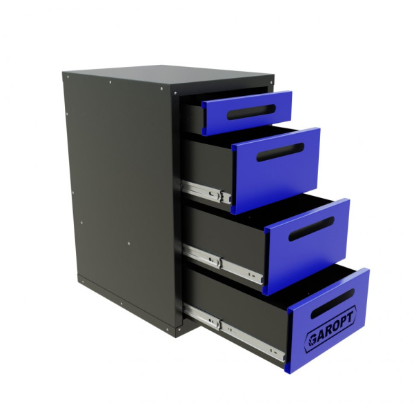 Тумба 4 ящика для верстака GAROPT(СИНЯЯ) gty4.blue