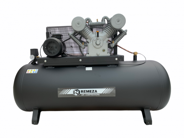 Компрессор поршневой 500.LT100 REMEZA (Белоруссия): 1400 л/мин., 10 бар, ресивер 500 л., 7,5 кВт, 380В, габариты без упак. 2000x615x1250 мм, 340 кг. сб4/ф-500.lt100