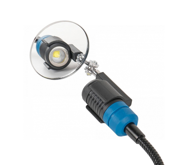 Фонарь светодиодный гибкий, аккумуляторный, 3,7 В, с 2-мя зеркалами 1931