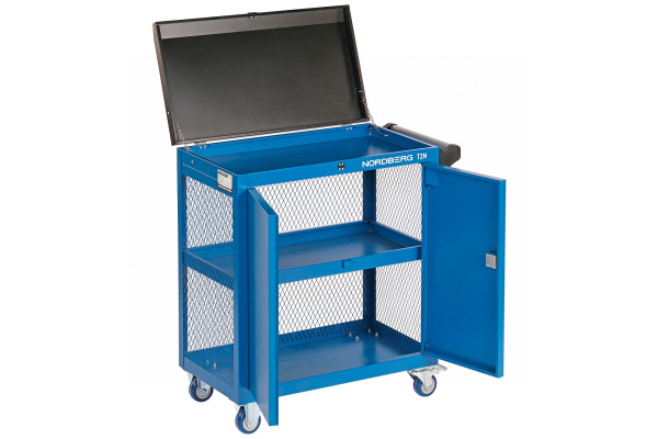 Тележка инструментальная, 3 полки с дверцами t2n