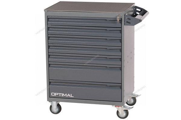 Тележка OPTIMAL 7 выдвижных ящиков с набором инструментов TOLSEN BOXER, 157 предметов nt317 7012/7015+tt85415-157