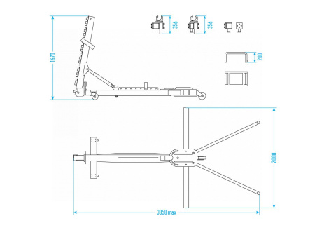 Стапель подкатной bas14