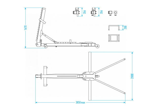 Стапель подкатной bas14