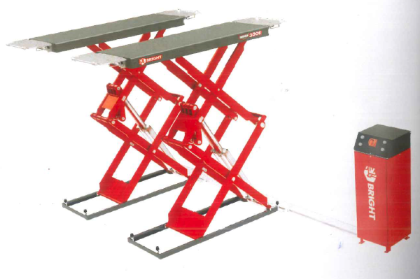 Подъемник ножничный 3,5т, напольный, BRIGHT, SIGMA 350E_RAL7040 201259