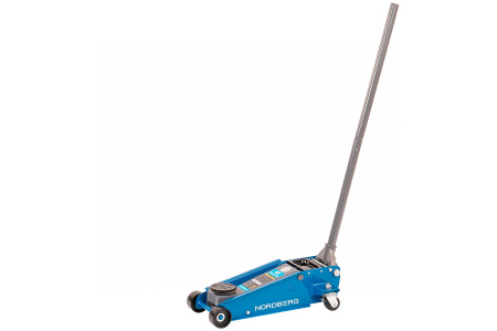 Домкрат подкатной 3 т с резиновой насадкой, быстрый подъем n32030