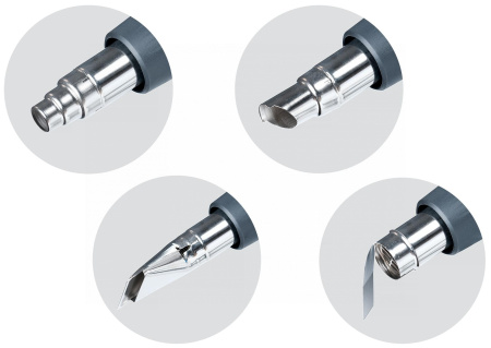Фен с комплектом насадок, 70-600 °С, 2000 Вт ne720k