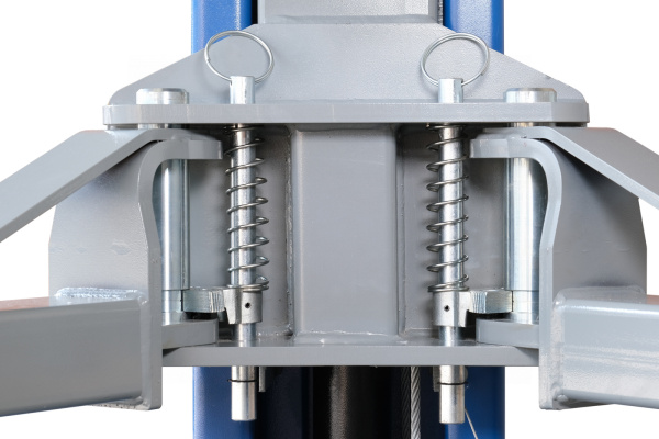 Подъемник двухстоечный 4 т, верхняя синхронизация, H=3,6 м, 380 В, синий n4120h-4b_380