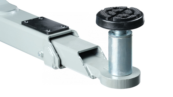 Подъемник двухстоечный 4 т, верхняя синхронизация, с электростопорами, H=3,6 м, 380 В, синий n4120he-4b