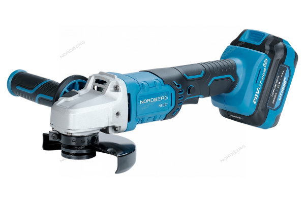 УШМ аккумуляторная, Ø диска 125 мм, 20 В, с аккумулятором и зарядным устройством ne307k