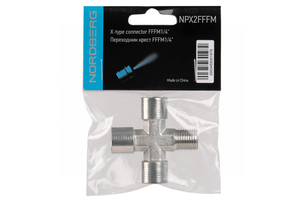 Переходник крест FFFМ1/4inch (Дюйм) npx2fffm