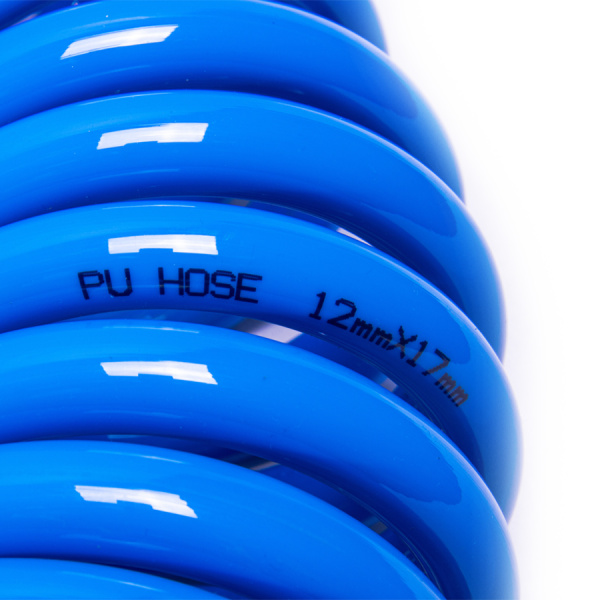 Шланг воздушный спиральный пневматический 12/17 мм, 15 метров, HS121715 hs121715