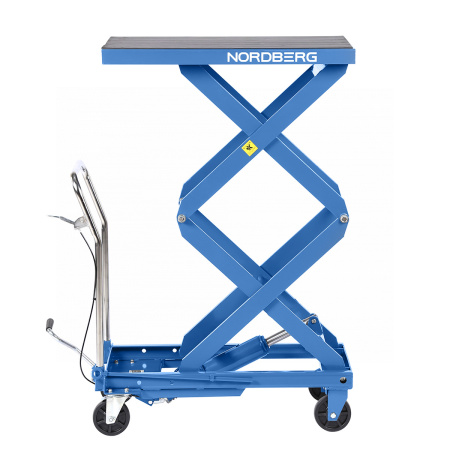 Стол подъемный гидравлический, 300 кг, двойные ножницы, синий n3t301b