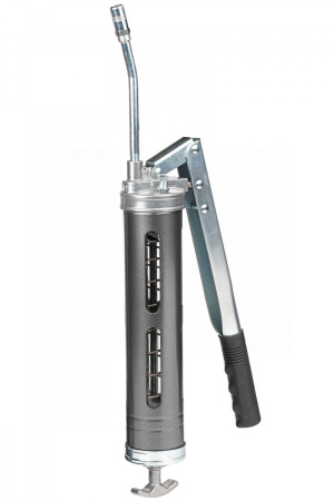 Шприц двухплунжерный для густой смазки с окнами в тубе, 400 мл no2406