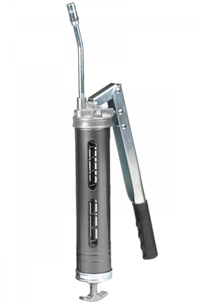 Шприц двухплунжерный для густой смазки с окнами в тубе, 400 мл no2406