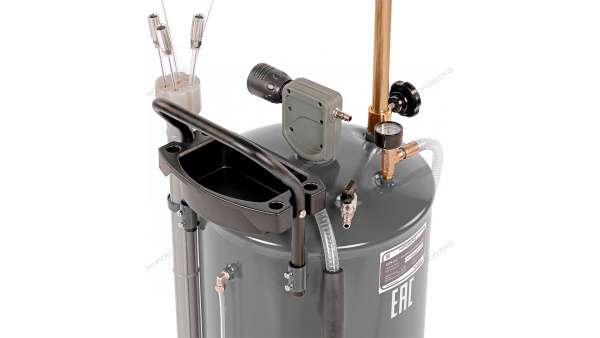 Установка для сбора масла пневматическая, 65 л, серая (ст.арт.2379-C) 2379-cg