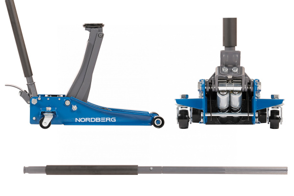 Домкрат подкатной 3,2 т, супернизкий подхват, педаль n32032