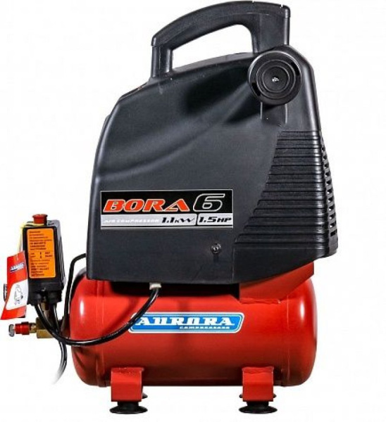 Компрессор BORA 6 без масл. (6л, 161л/мин, 1.1кВт) 14775