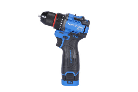 Шуруповерт аккумуляторный макс.Ø сверла 10 мм, 16 В, 60 Нм, 2 аккумулятора и зарядное устройство ne104k