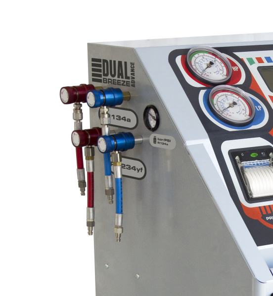 BREEZE ADVANCE DUAL PRINTER установка для заправки кондиционеров двухгазовая HFO1234yf/R134а, автомат