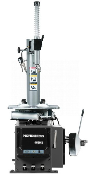 Станок шиномонтажный полуавтомат, двухскоростной, усиленный отжим, 380 В, серый 4639,5