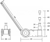 Домкрат подкатной пневмогидравлический, 30 т n301
