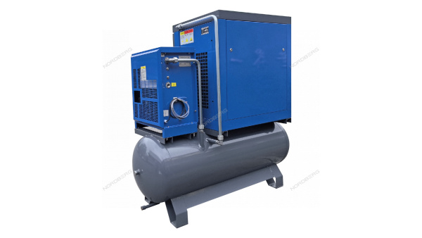 Компрессор винтовой, 15 кВт, 10 бар, 2150 л/мин, ресивер 410 л, IP23, осушитель ncb20rd