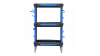 Тележка инструментальная, 3 пластиковые полки, синяя t32b