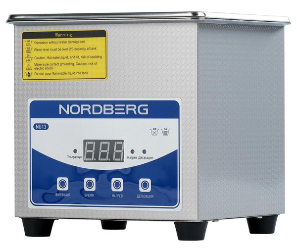 Ультразвуковая ванна с подогревом, 1,3 л nu13