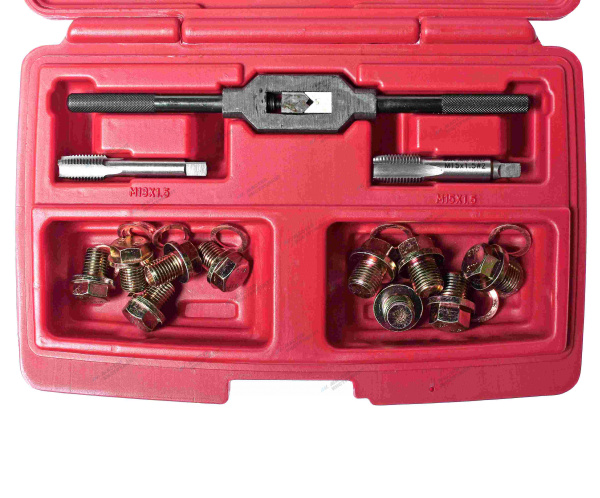 Набор для ремонта маслосливных отверстий 12мм и 14мм (в кейсе) jtc-2029