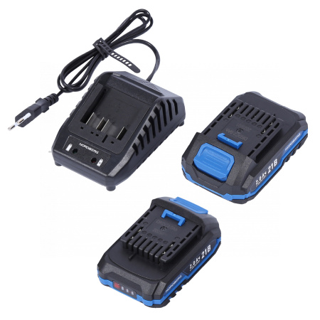 Шуруповерт аккумуляторный макс.Ø сверла 13 мм, 21 В, 70 Нм, 2 аккумулятора и зарядное устройство ne106k