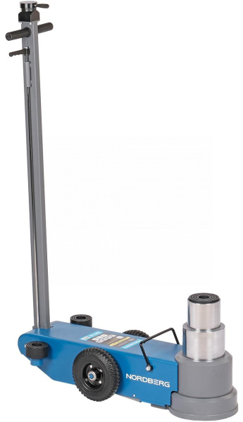 Домкрат пневмогидравлический подкатной двухштоковый, 50/80 т n802