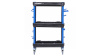 Тележка инструментальная, 3 пластиковые полки, синяя t32b