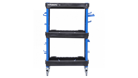 Тележка инструментальная, 3 пластиковые полки, синяя t32b