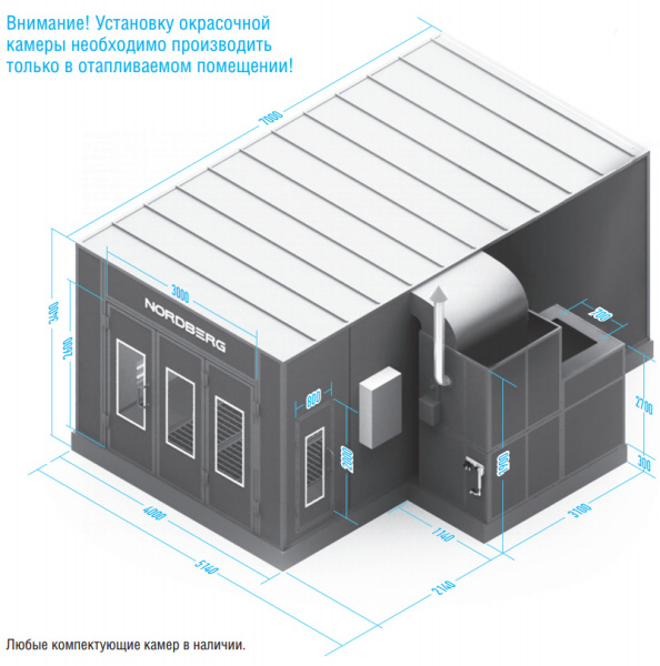 Окрасочно-сушильная камера economic