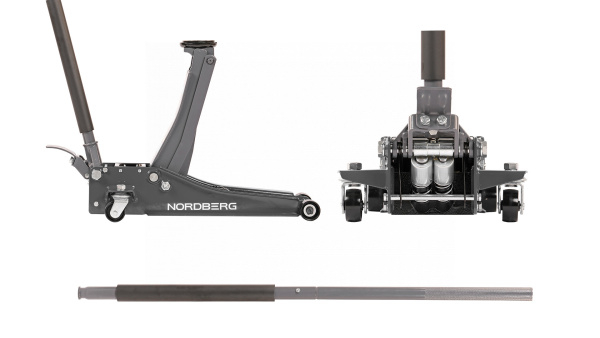 Домкрат подкатной 3,2 т, супернизкий подхват, педаль n32032g