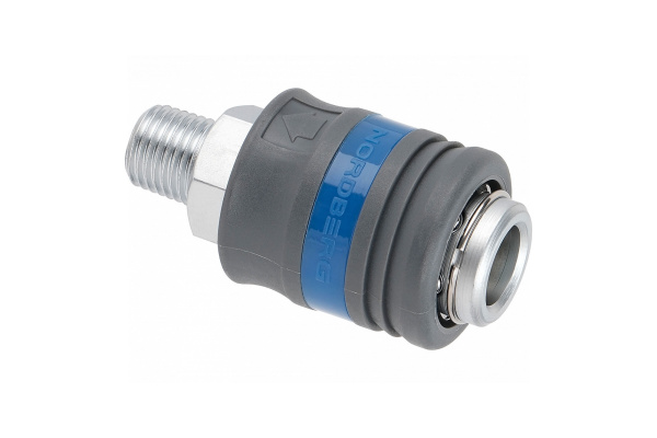 Разъем inch (Дюйм)мамаinch (Дюйм) быстросъемный - резьба M1/4inch (Дюйм), с пластиковой муфтой npf22p