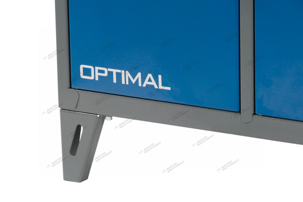 Верстак слесарный трехтумбовый, 2 синие створки nw302 7012/5005