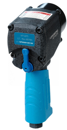 Пневмогайковерт ударный 1/2inch (Дюйм), 680 Нм, укороченный, с тремя головками в кейсе np14075k