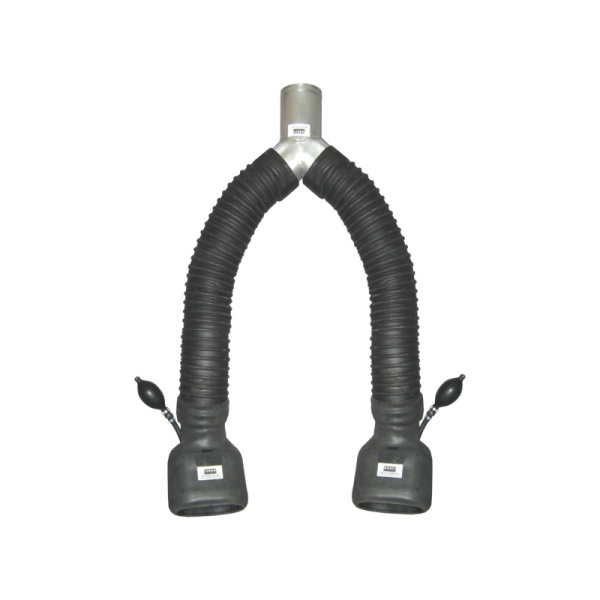 Y-адаптер для двух труб с пневматической фиксацией, с двумя овальными насадками, NORFI, 28-4974-041 139189