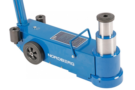 Домкрат пневмогидравлический подкатной двухштоковый, 25/50 т n33502