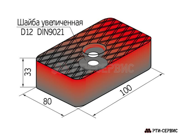 Накладка резиновая для подъемников ПП-3 1034