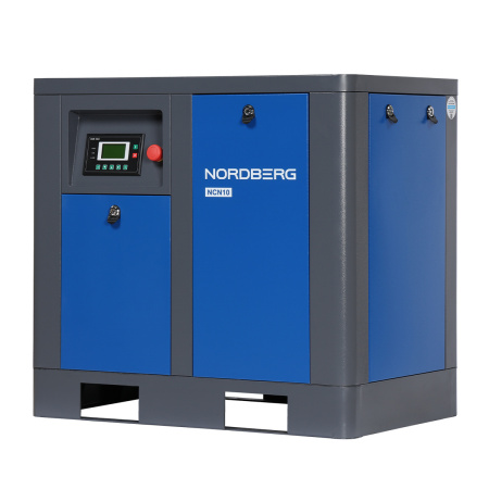 Компрессор винтовой, 7,5 кВт, 10 бар, 850 л/мин, без ресивера ncn10