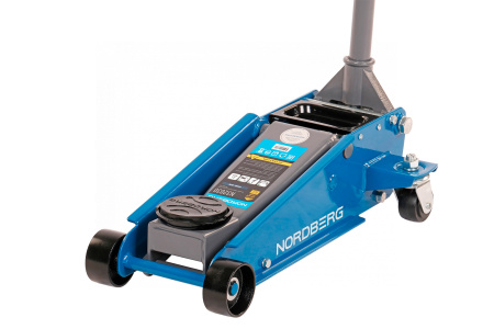 Домкрат подкатной 3 т с резиновой насадкой, быстрый подъем n32030