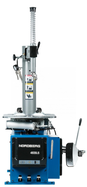 Станок шиномонтажный полуавтомат, двухскоростной, усиленный отжим, 380 В, синий 4639,5